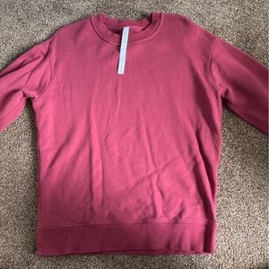 simply oversized crew lululemon size 0 burgundy